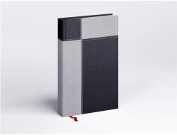 Realsystem Határidőnapló Prémium M A/5, napi krémszínű lapokkal fekete Realsystem 2026 (51990) - irodaszerpiac