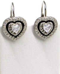 Argento Cuore ezüst fülbevaló - 17 mm (ezüst) (2025100812)