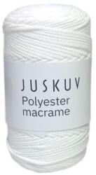 Polyester macrame Juskuv 01 - matt fehér (145 m / 2 mm) (50610)