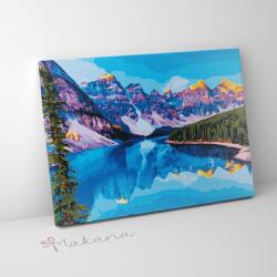 Makana Hegyi folyó - Számfestő készlet, kerettel (40x50 cm)