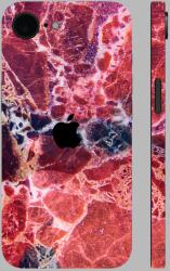  iPhone 16e - Piros márvány mintás hátlap fólia