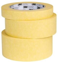 3M Bandă Adezivă 3M Masking Tape 19/38/50 mm x 50 Metri, Pentru Mascare, 3Buc/Set (3M-MT-19385050-YL)