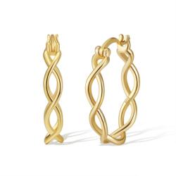 BeSpecial Cercei argint 925 placati cu aur 14K (ERR108)