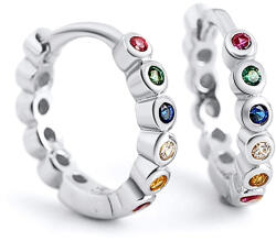 BeSpecial Cercei argint 925 placati cu rodiu cu zirconii colorate (ERR116)