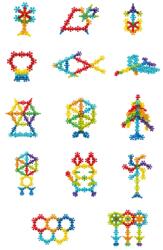 Bufnitel Joc de constructie STEAM - Floricele colorate (90 piese)