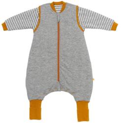 Slumbersac Sac de dormit cu picioruse si maneca lunga detasabila Gray Mottled Stripes 70 cm + manseta 2.5 Tog