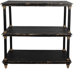 Clayre & Eef Consola lemn negru vintage 110x40x113 cm (5H0698Z)