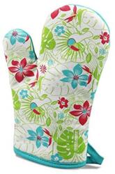 FACKELMANN Manusa de cuptor Fackelmann Tropical 27035 Bumbac VerdeAlbTurcoaz 28x18 cm (27035)