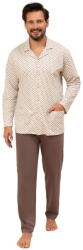 Regina Pijama bărbătească cu nasturi REGINA 486 bej: L (32038 L)