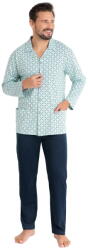Regina Pijama bărbătească cu nasturi REGINA 486 verde: XXL (32041 XXL)