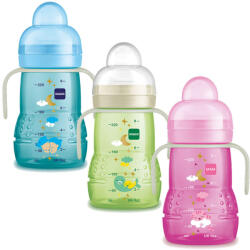 MAM Tanulópohár Trainer, Night, világítós fogókával (220 ml/db)