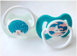  Hopp Játszócumi Süni, türkiz szilikon lapított (méret: 2) 6+ hó (2 db/cs) - perfectlife