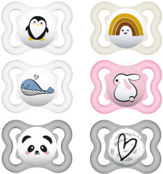 MAM Játszócumi Supreme, dupla szilikon lapított (méret: 1) 0+ hó (2 db/cs) - perfectlife