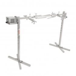 VivaTechnix Rotisor electric pentru gratar Vevor Inox, max 41 kg, lungime de lucru 117 cm, putere 42 W, Inaltime reglabila 8 nivele