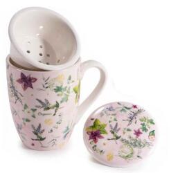 AFI Gyógynövényes bögre porcelán tetővel és szűrővel - 300 ml (IMO-AFI-721449ORGANIC)