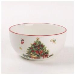 Yala Karácsonyfás karácsonyi kerámia tálka - 580 ml (Q172925)