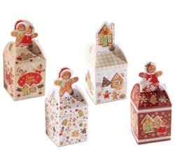 AFI Mézikés karácsonyi díszdoboz 10x8, 5 cm - 4-féle (IMO-AFI-122241)