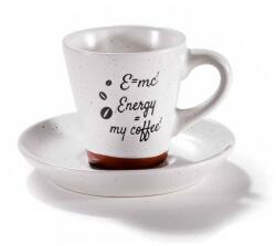 AFI Energy = my coffee2 espresso kávéscsésze aljjal - 80 ml - fehér (IMO-AFI-715098FEHER)