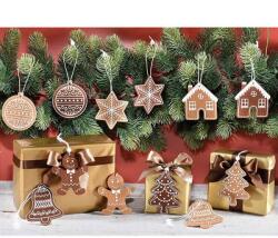 AFI Mézeskalácsos filc karácsonyfadísz 6x8 cm - többféle - 1 darab (IMO-AFI-564386)