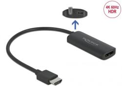 Delock 63206 video átalakító kábel 0, 24 M HDMI A-típus (Standard) DisplayPort + Micro-USB Fekete (63206) - easy-shop