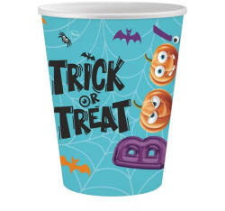  6 darabos papír pohár - Halloween - Csokit vagy csalunk