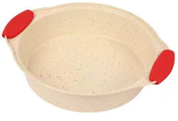  Fém sütőforma szilikon fogóval - Kerek tortaforma