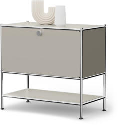 Tchibo - /Cn3 fém komód 1 lenyíló ajtóval - szürke