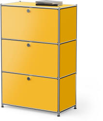 Tchibo - /Cn3 fém komód 3 lenyíló ajtóval - sárga