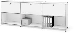 Tchibo - /Cn3 fém komód 3 lenyíló ajtós - fehér