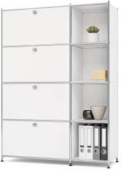 Tchibo - Fémpolc /Cn3 4 lenyíló ajtóval - fehér - tchibo - 389 995 Ft