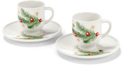 Tchibo - 2 porcelán eszpresszós csésze - fehér