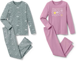 Tchibo - 2 lány pizsama - nő - méret 122/128 - zöld/mintás