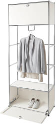 Tchibo - Fém nyitott ruhásszekrény - fehér