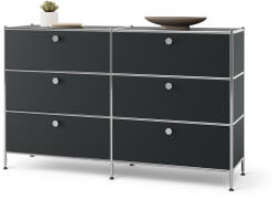 Tchibo - /Cn3 fém komód 6 fiókkal - fekete - tchibo - 379 995 Ft