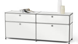 Tchibo - /Cn3 fém komód 2 lenyíló ajtóval és 2 fiókkal - fehér
