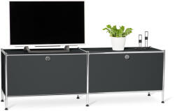 Tchibo - TV állvány 2 ajtóval - fekete