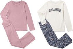 Tchibo - 2 gyerekpizsama - lány - méret 134/140 - fehér