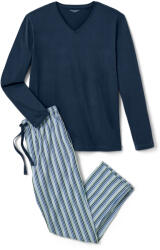 Tchibo - Férfi dzsörzé pizsama - férfi - méret M 48/50 - kék/csíkos