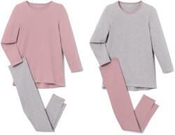 Tchibo - 2 lány pizsama - nő - méret 134/140 - fehér/csíkos