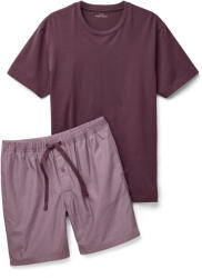 Tchibo - Rövidnadrágos pizsama - férfi - méret XXL 60/62 - fehér