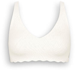 Sloggi Zero Feel Bliss puha melltartó - nő - méret S - fehér/jacquard