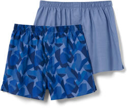 Tchibo - 2 férfi szövött boxeralsó - férfi - méret L/6 - kék/mintás