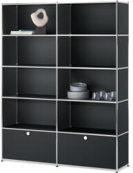 Tchibo - /Cn3 polc 2 ajtóval - fekete