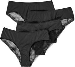 Tchibo - 4 női brazil alsó - nő - méret XS 32/34 - fekete