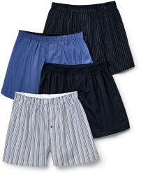 Tchibo - 4 db férfi szövött boxeralsó - férfi - méret S/4 - kék/csíkos