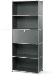 Tchibo - Magas fémpolc 1 ajtóval - fekete