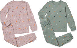 Tchibo - 2 darabos gyerek pizsama szett - nő - méret 122/128 - zöld/mintás