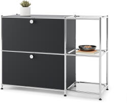 Tchibo - /Cn3 fém komód 2 lenyíló ajtóval - fehér