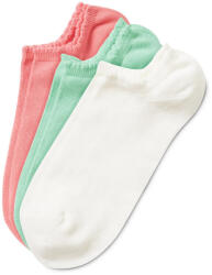 Tchibo - 3 pár azsúrmintás bokazokni - nő - méret 35-38 - fehér