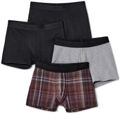 Tchibo - 4 boxeralsó - férfi - méret M/5 - fekete/kockás